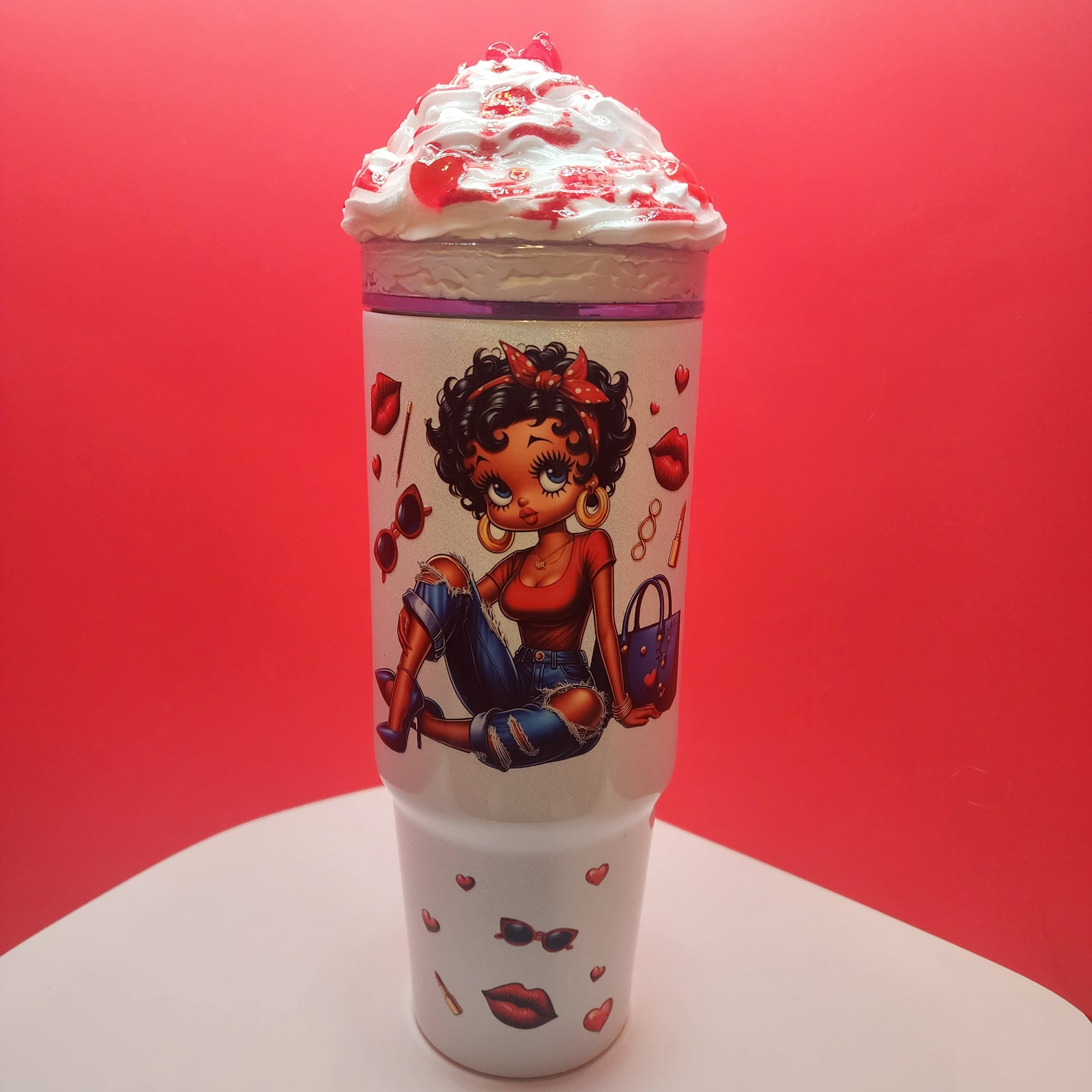 30 oz Holographic Insulated Gucci Betty Boop Tumbler