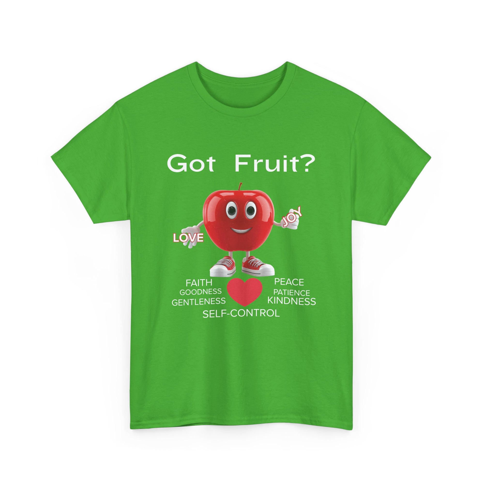 Cute Apple Graphic Tee - Love You More, Unisex Heavy Cotton Tee, Funny Gift, Casual Wear, Foodie Shirt, Valentine's Day Apparel