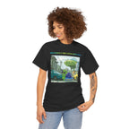 Fun Alien Graphic Tee, Unisex Heavy Cotton T-Shirt for Casual Wear, Unique Gift for Space Lovers, Quirky Humor Shirt, Trendy Summer Top