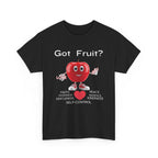 Cute Apple Graphic Tee - Love You More, Unisex Heavy Cotton Tee, Funny Gift, Casual Wear, Foodie Shirt, Valentine's Day Apparel