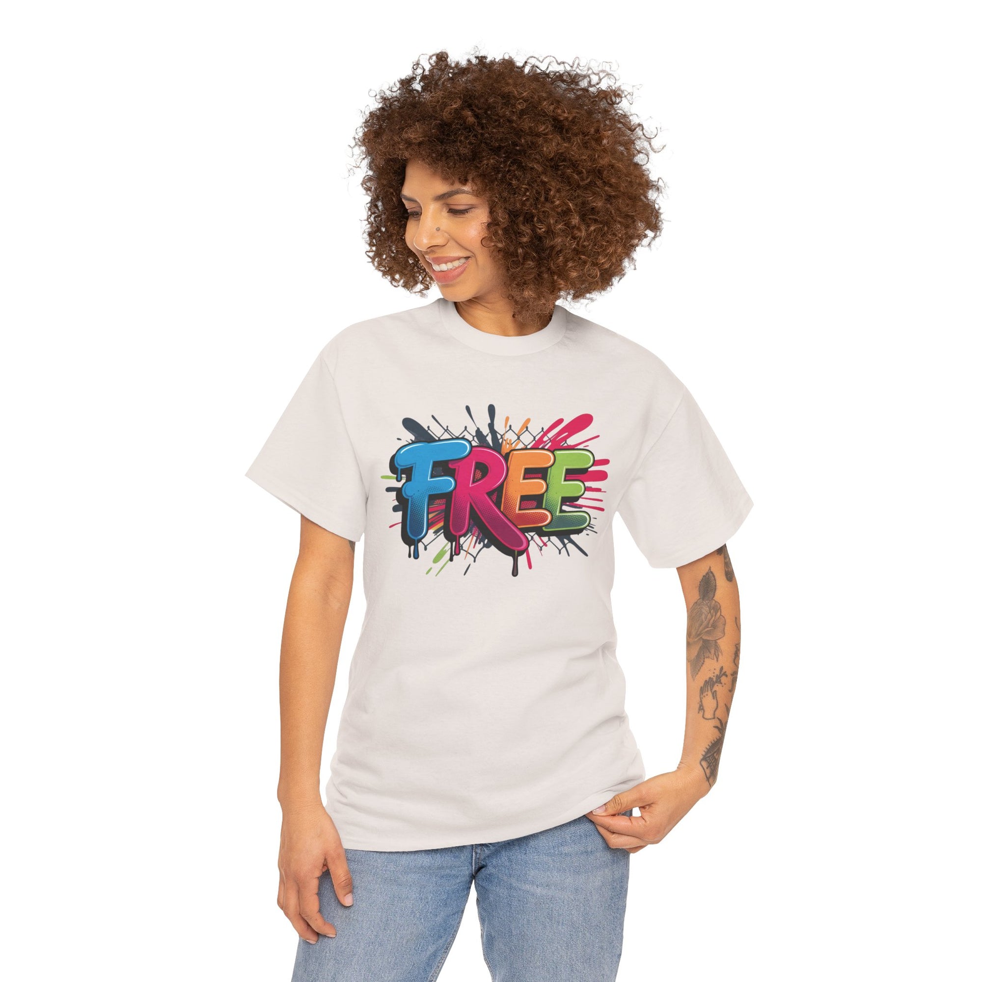 Vibrant Graphic Tee for Freedom Lovers, Unisex Cotton T-Shirt, Casual Wear, Gift for Friends, Summer Style, Graphic T-Shirt