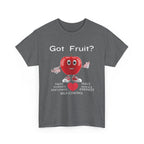 Cute Apple Graphic Tee - Love You More, Unisex Heavy Cotton Tee, Funny Gift, Casual Wear, Foodie Shirt, Valentine's Day Apparel