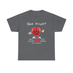 Cute Apple Graphic Tee - Love You More, Unisex Heavy Cotton Tee, Funny Gift, Casual Wear, Foodie Shirt, Valentine's Day Apparel