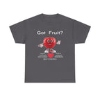 Cute Apple Graphic Tee - Love You More, Unisex Heavy Cotton Tee, Funny Gift, Casual Wear, Foodie Shirt, Valentine's Day Apparel