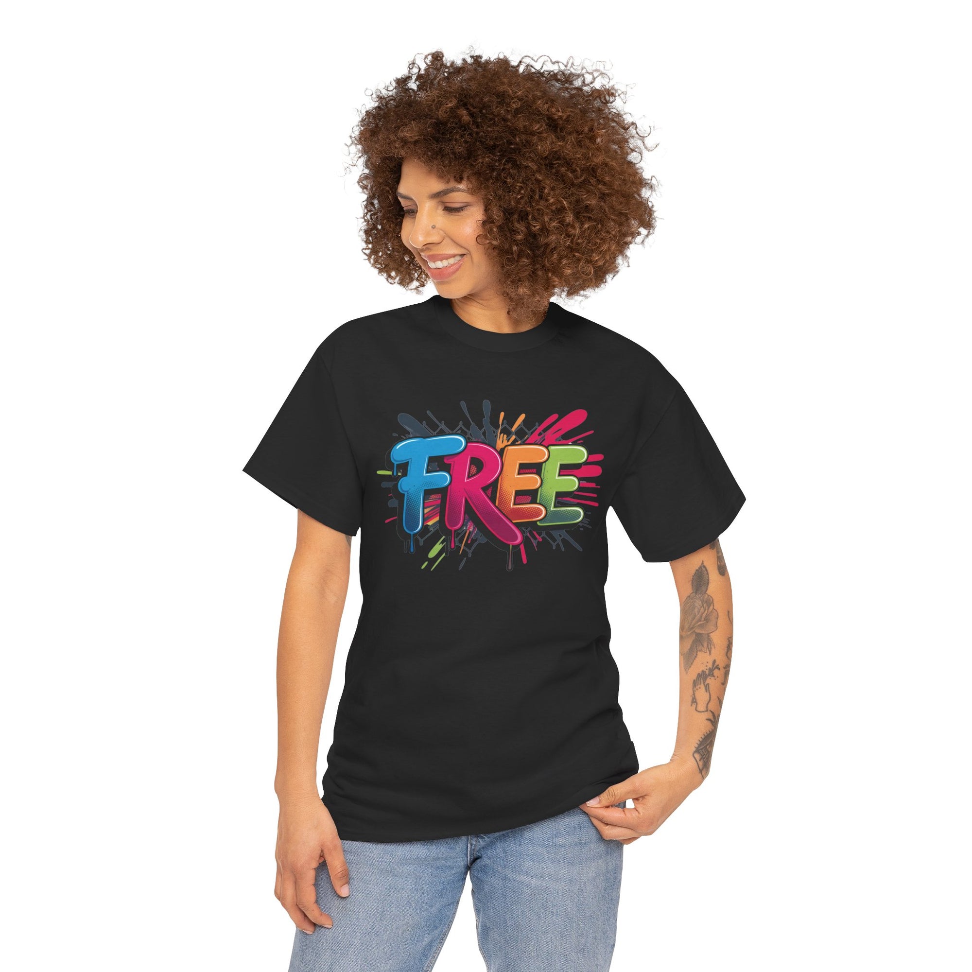 Vibrant Graphic Tee for Freedom Lovers, Unisex Cotton T-Shirt, Casual Wear, Gift for Friends, Summer Style, Graphic T-Shirt